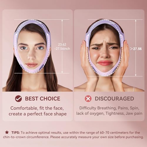 V-Line Chin Mask - Soft Silicone Face Lifting Strap for Women