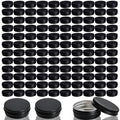 120 Pack Round Aluminum Tin with Screw Lid 2 oz Round Metal Cans Containers Empty Balm Storage Jars DIY Crafts Refillable Tin for Candle Salve Cosmetic Spices Food Lotion Beard (Color Set 2)