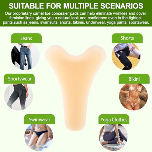 Seamless Camel Toe Concealer Covers for Yoga & Swimwear