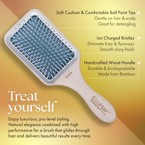 Olivia Garden EcoHair Bamboo Paddle Hair Brush