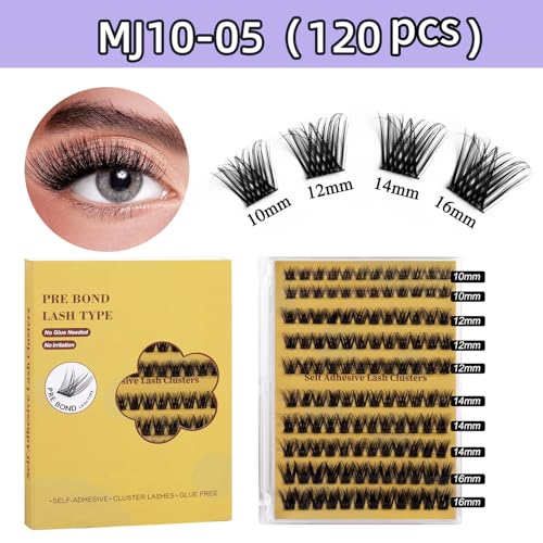 Self-Adhesive Lash Clusters - 120pc DIY Eyelash Extensions Kit