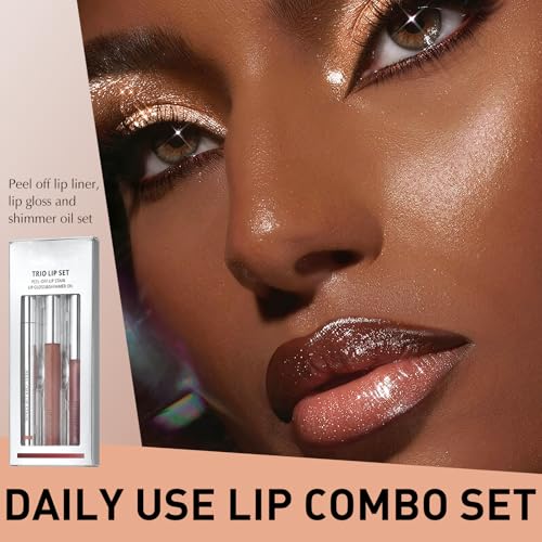 Lip Stain & Gloss Set - Waterproof Peel Off Lip Tint Kit