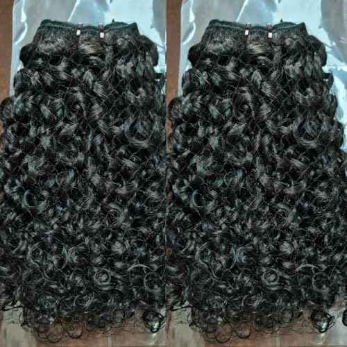 16A Double Weft Pixie Bouncy Curly Human Hair Bundles 18 Inch 1 Bundle Burmese Curly Human Hair Bundles 3C4A 100% Unprocessed Brazilian Raw Virgin Hair Extensions Quick Weave Extensions Natural Color