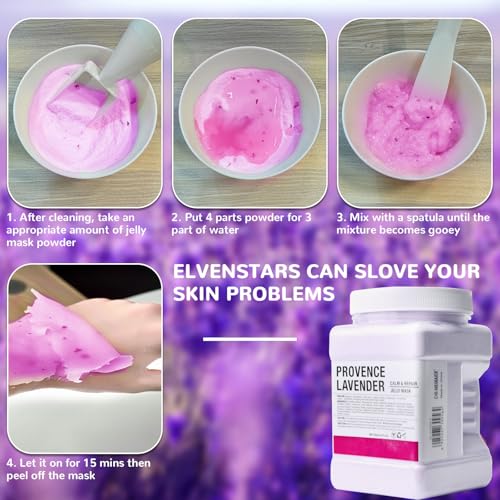 Collagen Jelly Mask ? Jelly Mask for Facials & Vajacial, Mascarilla Hidropl?stica Facial,Esthetician Supplies for All Skin Types (Lavender)
