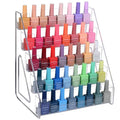 Acrylic Nail Polish Organizer & Storage - 5-Layer Tall Display Rack, Snap-On Tool-Free Assembly, Large Capacity, Space-Saving & Sturdy Nail Polish Holder for Home & Salon Use (1 Pack)