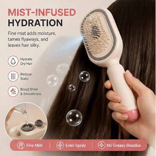 Electric Spray Air Cushion Massage Hair Brush - 5 in 1