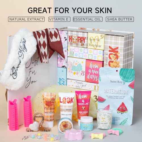 Beauty advent calendar 2025 for teens girls, 15 Days advent calendar for women countdwon Gift 2025, Spa Gift Baskets Adult Gift, Christmas Gifts for Women, Skincare spa gift set for Her teen girl