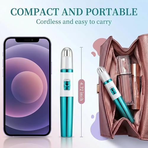 Dual-Edge Nose and Ear Hair Trimmer - Waterproof & Painless