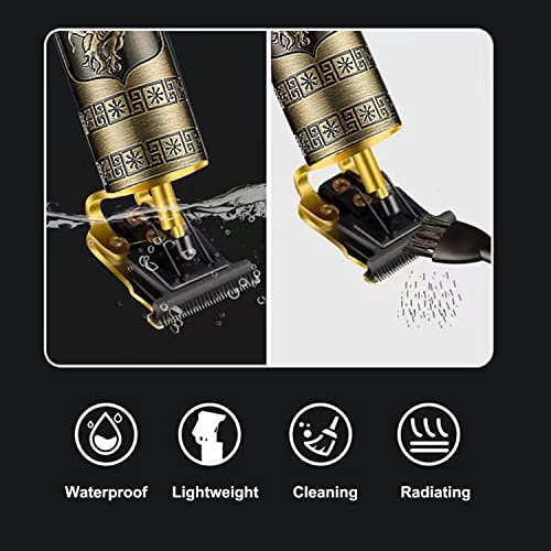 Cordless T Blade Hair Clipper Trimmer for Men, USB Rechargeable
