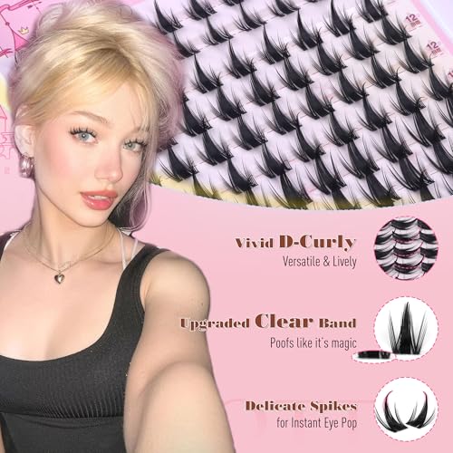 Manga Lash Clusters 10-16mm - Spiky Anime Eyelash Extensions 120PCS