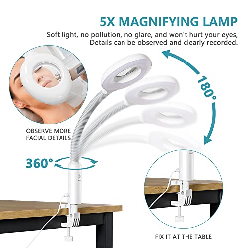 Nova Professional Facial Steamer with 5X Magnifying Lamp & Ozone