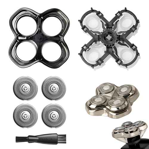 Pro 4 Shaver Replacement Heads for Gold PRO, Silver PRO, Platinum PRO, Butterfly Kiss PRO¡¦ Series Head Shavers, Floating 4 Heads for a Fast, Close and Smooth Shave.