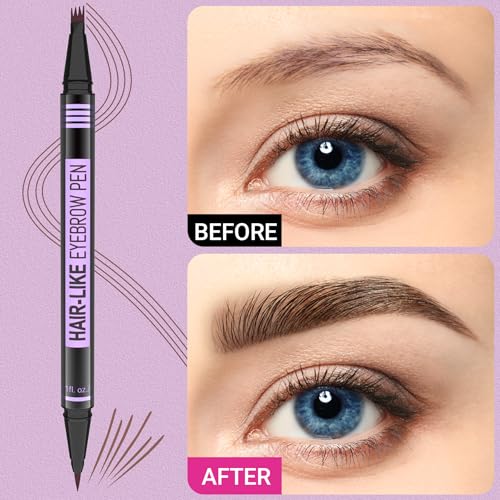 iMethod 2-in-1 Eyebrow Pen - Dark Brown Microblading Brow Pencil