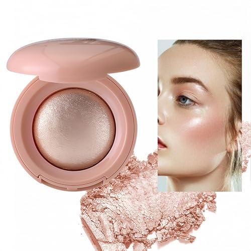 Baked Highlighter Powder Palette - Buildable Shimmer Glow
