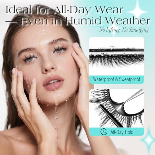 BEPHOLAN Self-Adhesive Manga Eyelashes 5 Pairs - No Glue Needed
