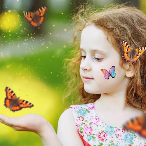 Leesgel Temporary Tattoos 260 Styles Glitter Butterfly Stickers