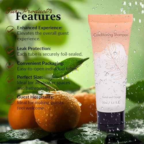 Double Sealed 2 in 1 Shampoo and Conditioner Bulk Individually Wrapped Travel Size Shampoo & Conditioner 2in1 Set Hotel Supplies and Toiletries for Guest