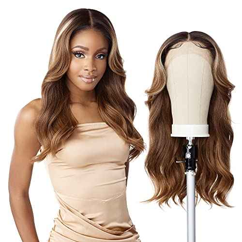 Sensationnel Butta Lace Wigs - Unit 30 Extra Wide 5 Inch Deep Parting Synthetic Preplucked Hairline Glueless Lacefront (FLAMBOYAGEMOCHA)