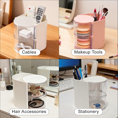 Rotating Hair Accessories Organizer & Brush Holder for Girls