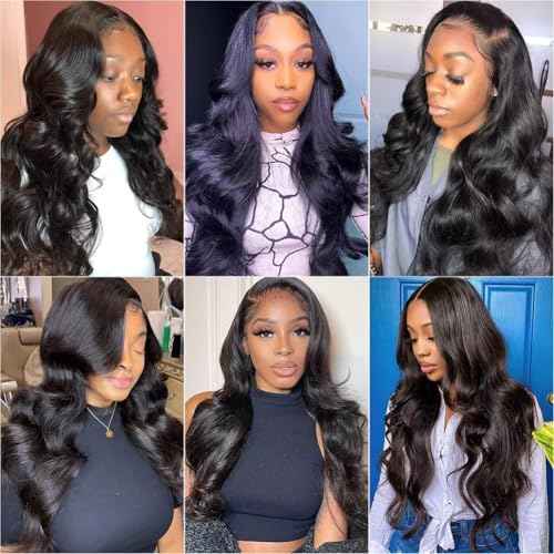 MSGEM 15A Body Wave Bundles Human Hair Brazilian Body Wave Human Hair Weave 1 bundle 22 Inch 100% Unprocessed Virgin Human Hair Extensions for Black Women Natural Color