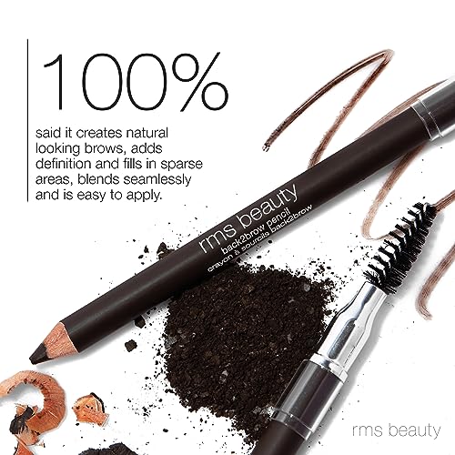 RMS Beauty Waterproof Eyebrow Pencil - Fine Tip for Hair-Like Strokes