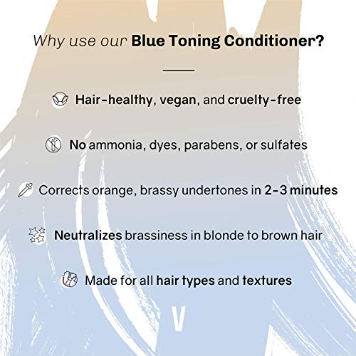 oVertone Blue Toning Conditioner for Blonde & Light Brown Hair - 8 oz