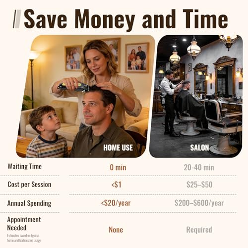 Ufree Cordless Hair Clippers & Trimmer Set for Men