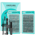 DIY Eyelash Cluster Kit - 640 Pcs 30D/40D Extensions with Bond & Seal