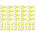 40 Yellow Ribbon Temporary Tattoos: Bone Cancer Awareness Tattoo