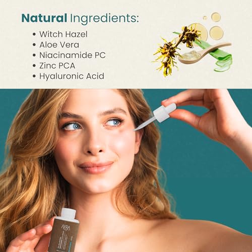 Oil Balancing Niacinamide Face Serum ? 1 Fl Oz | With Hyaluronic Acid & Aloe Vera Extract | Organic & Eco-Friendly Skincare | Ideal for Acne Prone & Oily Skin