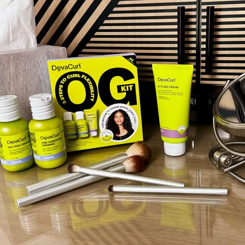 DevaCurl OG Kit | Original Curl Routine | No Poo Original | One Condition Original | Styling Cream | Travel Sizes