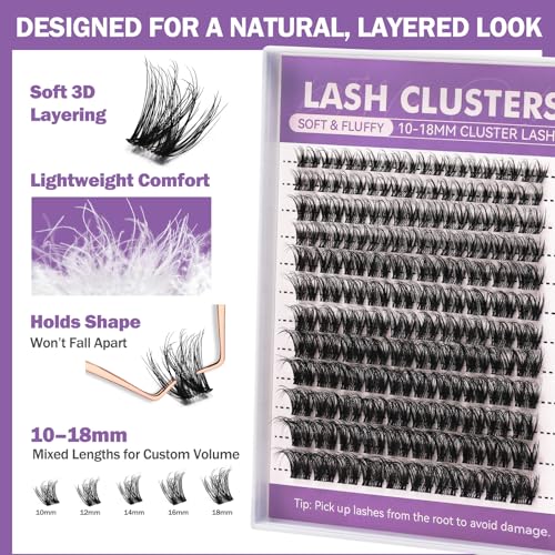 Fluffy Lash Extension Kit 10-18mm with Bond & Seal