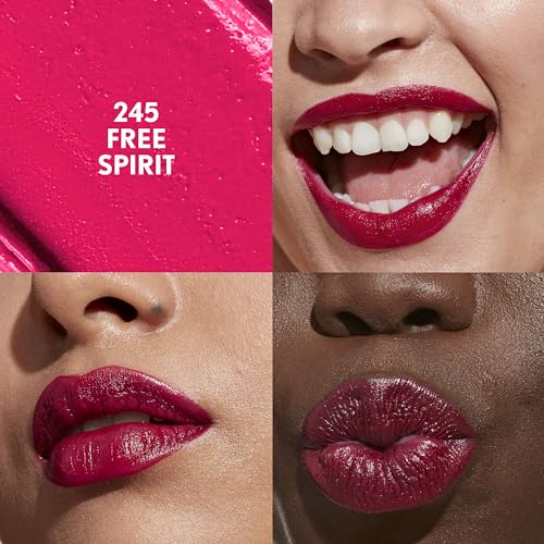 COVERGIRL Clean Lip Color, Free Spirit, Satin Finish, Squalane, Avocado & Aloe, Carmine-Free, Non-Drying, 0.12oz (Pack of 2)