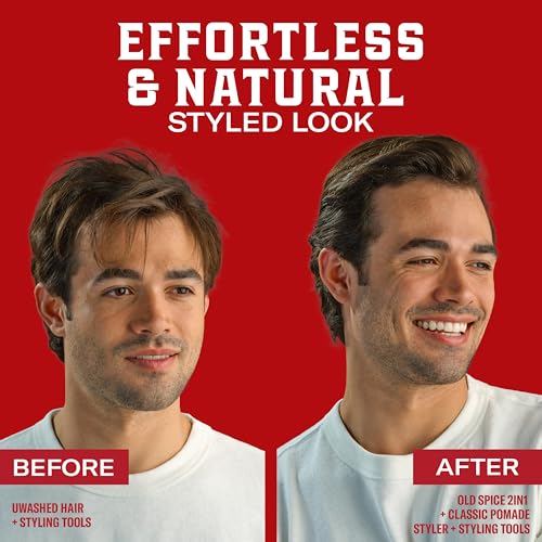 Old Spice Mens Hair Pomade - Medium Hold, Matte Finish, 2.22 oz