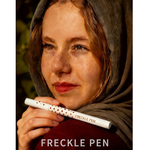 Freckle Pen for Face Waterproof Long Lasting - Natural Faux Freckles Makeup Pen with Precision Tip, Vegan and Cruelty Free, Light Brown for Daily Use and Special Occasions