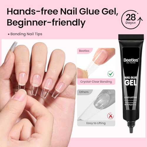 Beetles Gel Nail Kit Flat-X Coffin Medium 320pcs Nail Tips & Accessories – B- Coffin M 320pcs