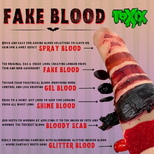 Sparkling Red Glitter Fake Blood Makeup - 1 oz