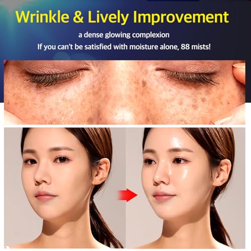 Salmon DNA Serum for Face - Hydrating Anti-Aging Facial Ampoule Korean Skincare Essence with Peptides & Hyaluronic Acid Moisturizing Face Serum for Dry Skin Fine Lines K-Beauty