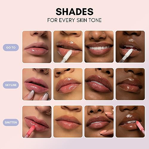 Clover Super Slick Lip Jelly - Non-Sticky Moisturizing Lip Gloss, Skyline