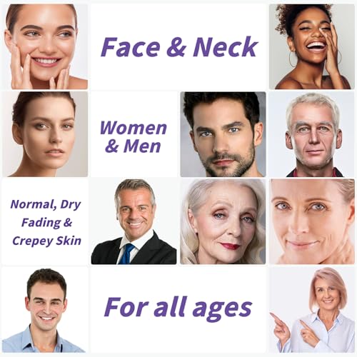 Unes Neck Firming Cream for Women & Men, Day & Night Face Moisturizer Cream for Hydration and Anti-Aging, Deep Tighten and Lift Neck with Retinol & Collagen(1.86 oz)