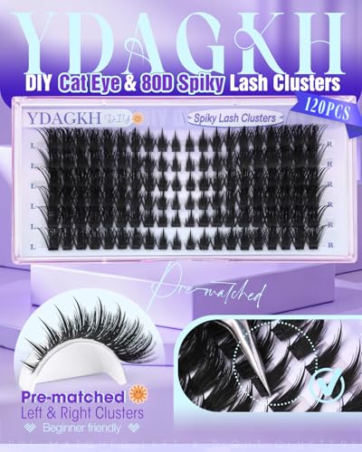 Wispy Spiky Manga Lash Clusters 9-18mm Cat Eye
