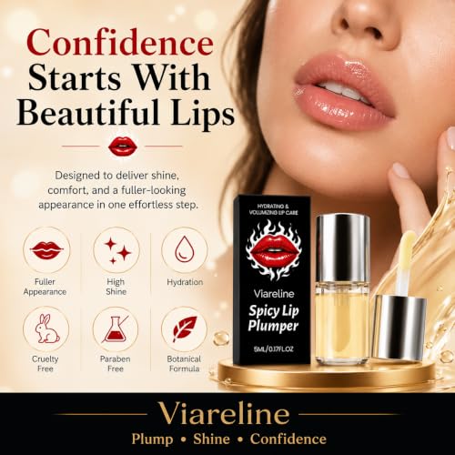 Spicy Lip Plumper Serum with High-Shine Gloss, 0.17 fl oz