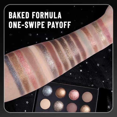 UCANBE 16-Color Eyeshadow Palette - Matte, Shimmer & Glitter