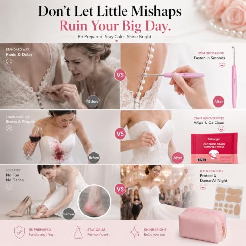 Wedding Emergency Kit for Bride - 80+ Pieces Bridal Survival Kit