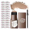 Eyebrow Stamp Kit with 24 Stencils - Waterproof Brow Powder