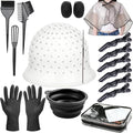 Professional Silicone Highlighting Cap Set for Hair Coloring