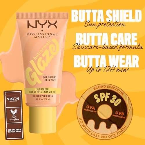 NYX Buttermelt Glaze Skin Tint SPF 30 - 12HR Wear
