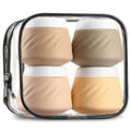Gemice Silicone Travel Jars TSA Approved 4 Pack with Bag