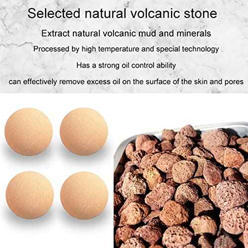 Oil Control On The Go Ball Fit REVLON Oil-absorbing Volcanic Face Roller Ball Compatible Fit REVLON oil absorbing roller Oil Blotting Tool Stone (21.5mm Diameter 4 PCS Not Include Holder)