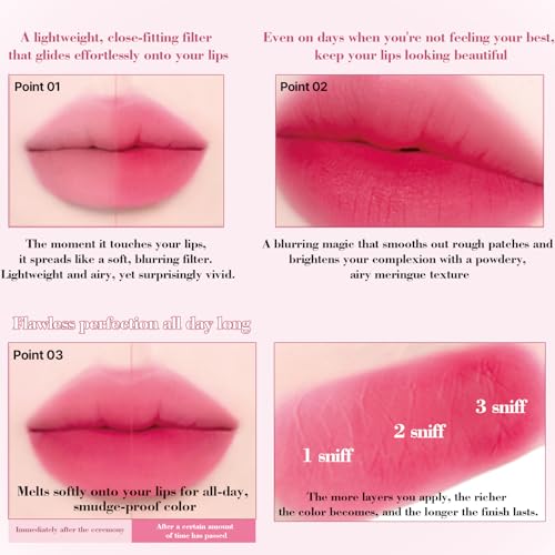 PASSIONCAT Matte Lip Stain & Cheek Tint - 2-in-1 Blurring Effect